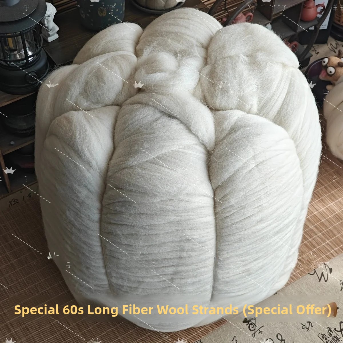Home Textiles & Decorations - วัสดุสำหรับงานฝีมือ: แผ่นสักหลาดขนสัตว์ทำมือ, แถบขนสัตว์, วัสดุสำหรับยัดไส้และปั้นรูปทรง, ใช้งานง่ายสำหรับงานปักและงานฝีมือสิ่งทอในบ้าน