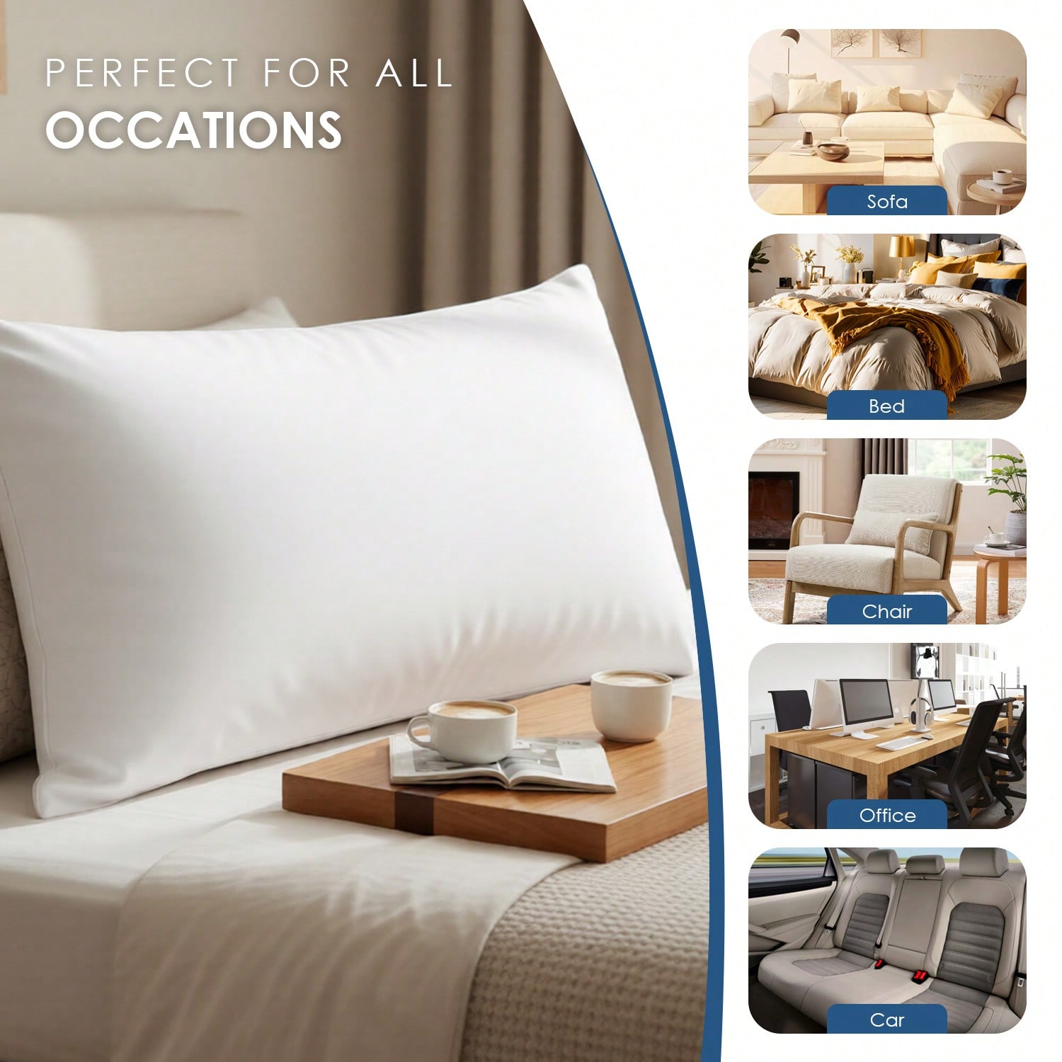 ชุด 2 ชิ้น และ ชุด 4 ชิ้น ไส้ห - Pillow Insert 18X18 บทวิจารณ์และราคา