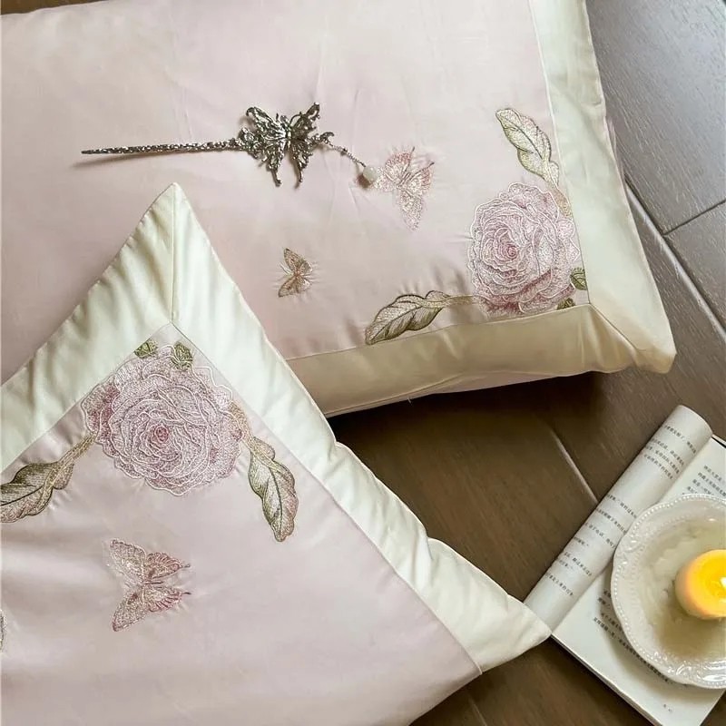 ชุดเครื่องนอน4ชิ้นผ้าฝ้ายอียิป - Home Textiles Premium บทวิจารณ์และราคา