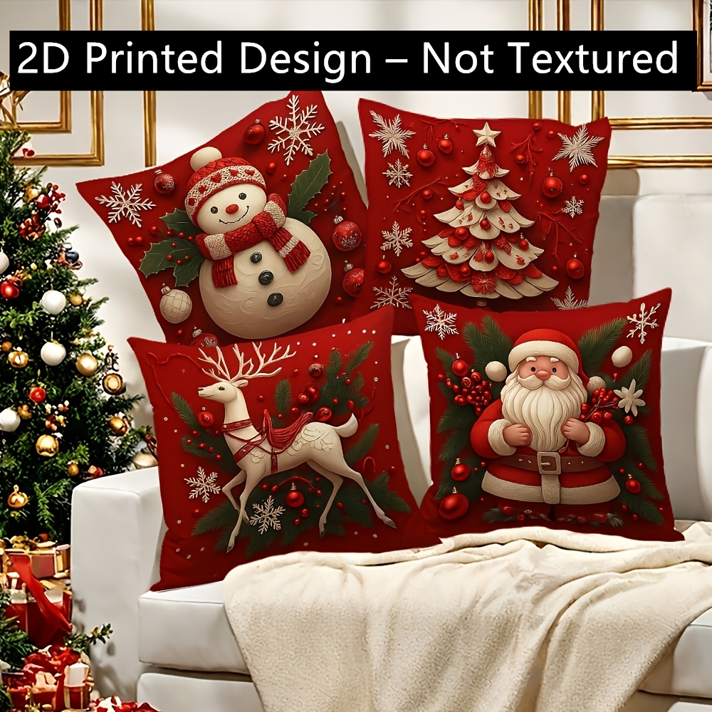ปลอกหมอนคริสต์มาส 2 ชิ้น ขนาด  - Pillow Insert 18X18 บทวิจารณ์และราคา